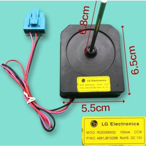 1pcs Refrigerator Cooling Fan Motor for LG Double-door Refrigerator MOD.RDD056X02 4681JB1029B Replacement Parts Accessories
