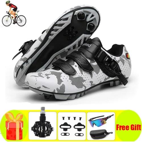 MTB Cycling Shoes Men Sports Route Cleat Bike Sneaker Racing Women Bicycle Mountain Spd Biking Footwear Bicicleta Carretera