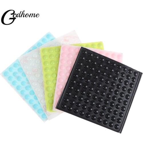 100 Pcs Wall Stickers Self Adhesive Buffer Bumper Toilets Drawer Door Cabinets Anti Collision Rubber Non Slip Silicone Feet Pad