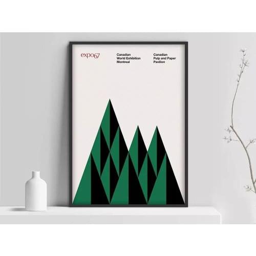 Wall Art Home Decor Expo 67 Canadian World Exhibition Print Modular Picture Posters Canvas Painting For Bedroom Artwork No Frame