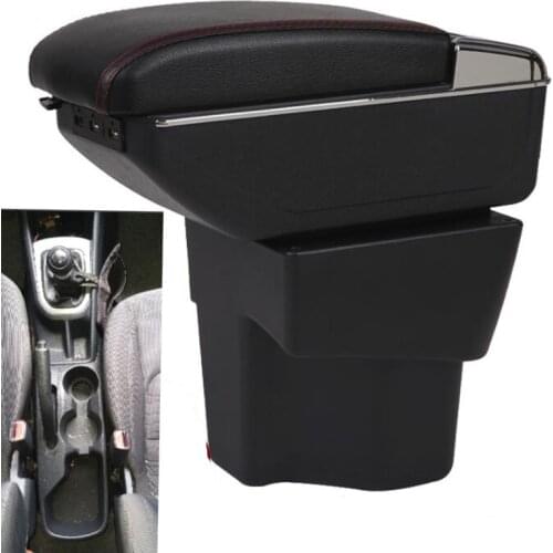 For Kia Rio car armrest box leather arm rest interior storage box car-styling center console accessories decoration