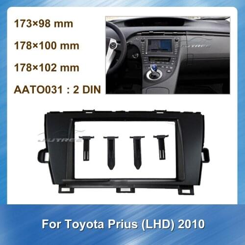 Car Fascia Radio Auto Multimedia fascia For TOYOTA PRIUS LHD 2010 Car DVD Dash Mount Kit Trim Fascia Panel Frame Dash board