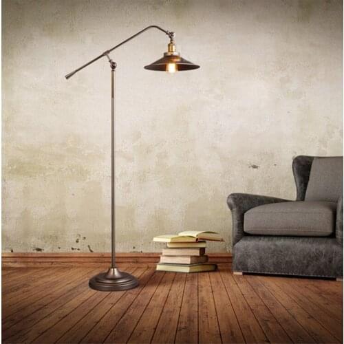 Industrial lighting Floor lamp Iron indoor lighting restaurant bar coffee dining room E27 standing lamp
