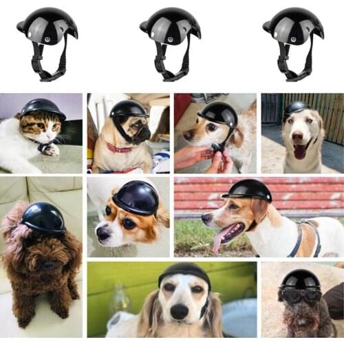 New Dog Helmets For Motorcycles Cool High Quality PVC Fashion Pet Dog Hat Helmet Plastic Pet Protect Ridding Cap S/M