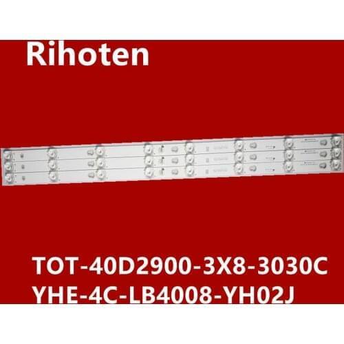 LED Backlight strip 8 LAMP for Toshiba 40d2900 L40F3301B 40A730U 40l2600 L40D2900F YHB-4C-LB4008-YH05J 40S305 40HR330M08A6