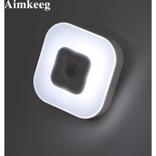 LED Wireless Motion Sensor Night Light PIR Human Body Induction Night Lamp for Home Lighting Bedroom Aisle Corridor Bedside Lamp