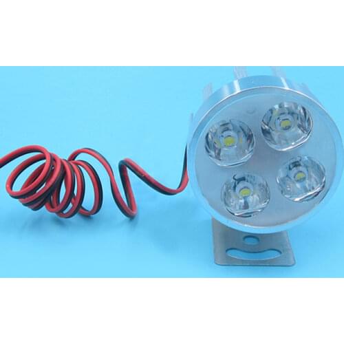 1pc Waterproof LED Light DC 12V-80V Universal Bright White Lamp Energy Saving Spotlight 12W Lighting for RC Model Tug Bait Boat