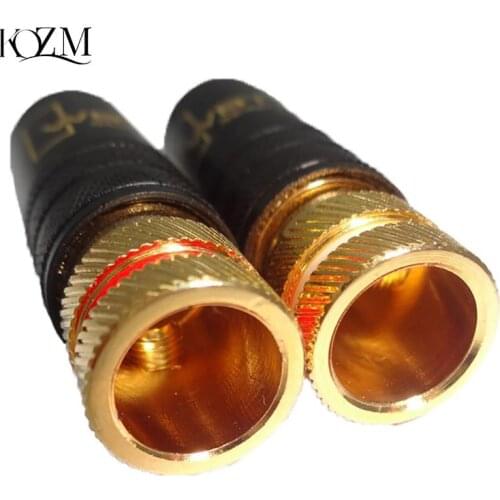 1pc Gold Plated Copper RCA Plug Durable RCA Connector Screws Soldering Locking Audio Video WBT Plug 53mm*13mm