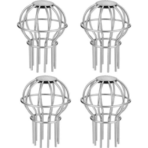 4 Pcs 2 Inches Gutter Guard Downspout Leaf Filter Stainless Steel Gutter Sn Covers for Stopping Blockage Leaves CNIM Hot