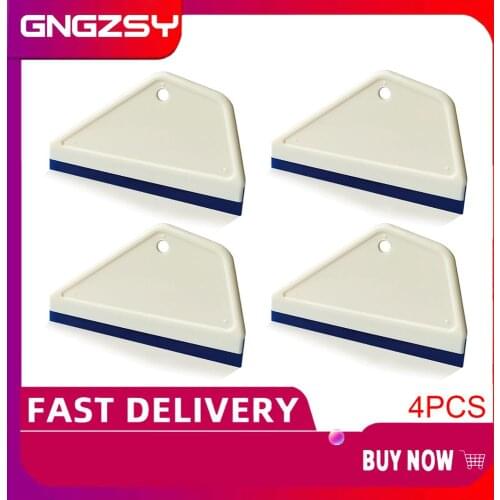 4PCS Window Squeegee Cleaner Glass Rubber Water Remover Car Cleaning Tools Ice Scraper Auto Window Tint Tool Car Wrap Tool B17