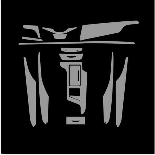 Car-Styling New Car Interior Trim Dashboard Clear Paint Protective Film Stickers for Cadillac CT6 2016-2018