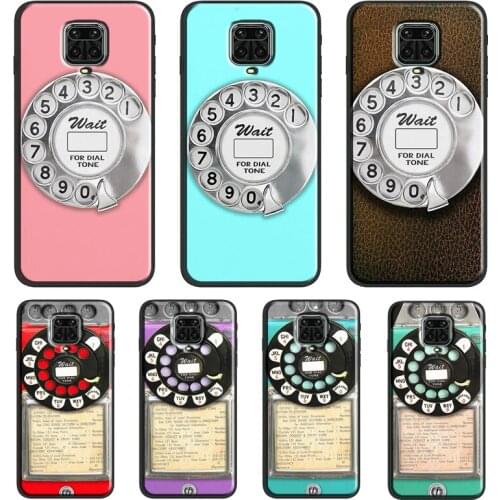 Retro Blue Payphone Vintage For Xiaomi Redmi 9 9A 9C 9T K40 Funda For Redmi Note 10 Pro 8T 9S Note 9 8 7 Pro Soft Case