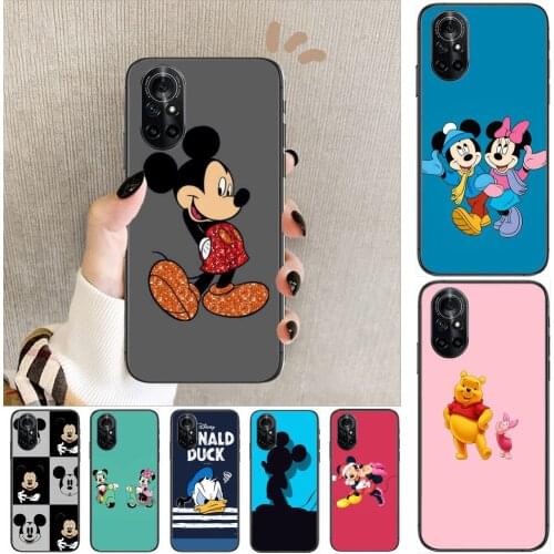 Phone cover quality fashion cartoon Clear Phone Case For Huawei Honor 20 10 9 8A 7 5T X Pro Lite 5G Black Etui Coque Hoesjes C