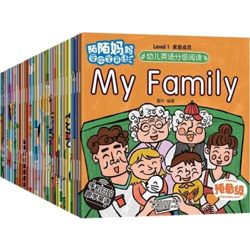 30Pcs/set Kids Graded Reading Picture Books Children Baby Famous Story English Tales Series Child 15x15cm Extracurricular Book