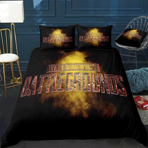 PUBG Duvet Cover Twin/Queen/King Size Luxury Comforter Bedding Set With Pillowcase Home Bed Decora Dropshipping
