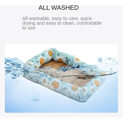 Summer Pet Beds Dog Sleeping-mat Bed Square Cooling Mat Cat House Waterproof Ice Pad Beds Pet Accessories