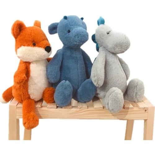 Cute Flying Dragon Plushies Simulation Fox Dinosaur Plush Toy Soft Cartoon Tyrannosaurus Stuffed Doll Baby Appease Children Gift