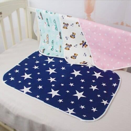 Reusable Baby Changing Mat Waterproof Breathable Diaper Mattress for Newborn Baby Pet Cotton Washable Changing Pads Mat 24BE