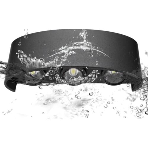 Nordic Wall Lamp Led Aluminum Outdoor Indoor waterproof Ip65 85~265V Up Down White Black Modern For Home bathroom Street light