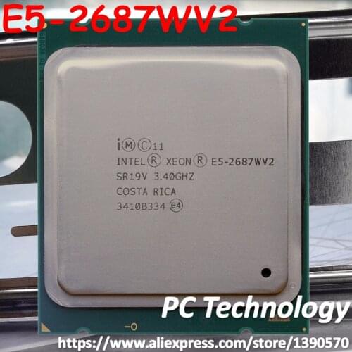 Original Intel Xeon cpu oem version E5-2687WV2 3.4GHZ 25M 8CORES 22NM E5 2687W V2 LGA2011 E5-2687W V2 150W Processor E5 2687WV2