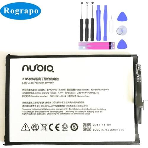 Full 5000mAh Li3849T44P3h956349 Battery For ZTE Nubia N1 NX541J Original Cell Mobile Phone Batteries