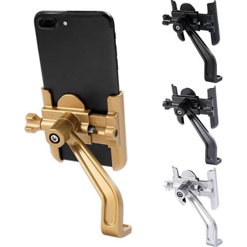 Full Aluminium Alloy Mobile Phone Holder Stands For Bicycle Motorcycle Metal Mountain Bike Road Bike Phone Holder New 7