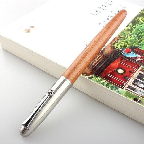 Classic Wood Fountain Pen 0.38mm Extra Fine Nib Calligraphy Pens Stationery Office School Supplies ink Pen