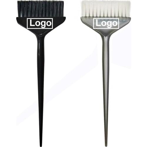 Customize Logo Hair Dye Brush 7cm Extra Wide Dyeing Coloring Hairbrush Comb Bleach Tint Perm Tools Custom Eacova De Cabelo 1590