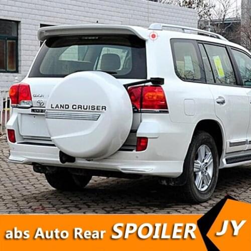 For TOYOTA LAND CRUISER Spoiler 2008-2016 FJ200 LC200 spoiler High Quality ABS Material Car Rear Wing Primer Color Rear Spoiler