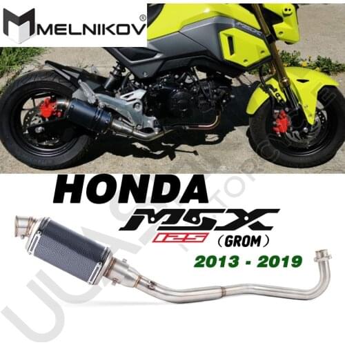M3 Motorcycle Exhaust Full System Middle Pipe Muffler Slip On For Honda M3 MSX 125 MSX125 SF 2013 To 2020 Exhaust