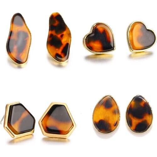 YOUREM Women's Gold Earrings