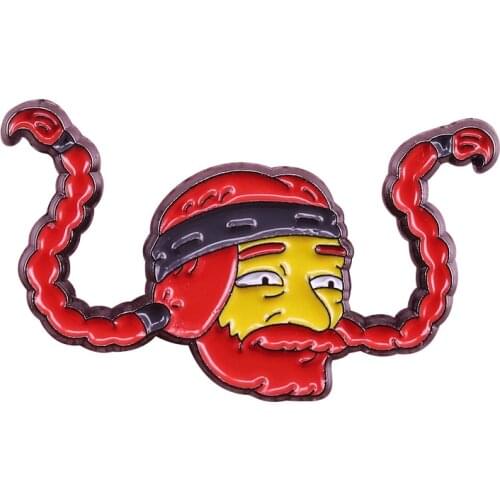 Willie Nelson badge The Trigger Master with his glorious braids popular culture pins A living country music legend