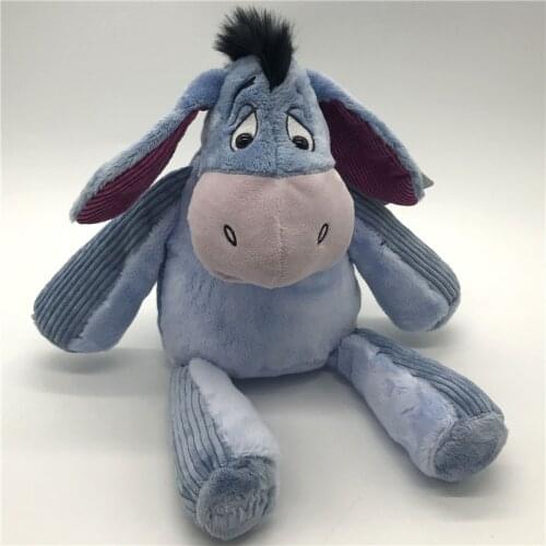 1piece 35cm very soft Eeyore donkey stuffed doll with pocket on back Plush Toy Doll Children Gifts baby soft doll