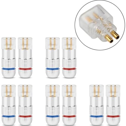 Artudateh 1PCS / 5PCS QDC Metal 0.78mm Pins Audio Connector For UE18PRO UE11PRO 7PRO Jack Plug Parts