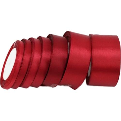 Wine Satin Ribbon Wholesale Gift Wrapping Christmas ribbons