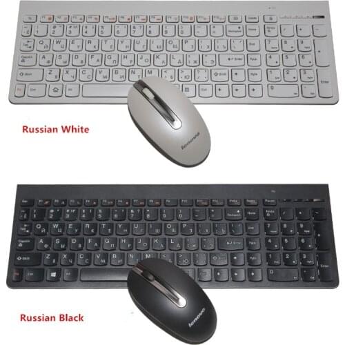 100% original authentic SK-8861 ultra-thin wireless keyboard and mouse set For Lenovo home office mute Russian keyboard