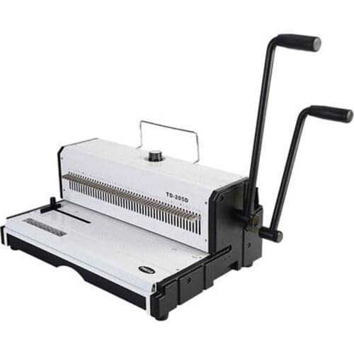 A3 Paper Puncher 46 Holes Punching machine TD-205D Manual Spiral Wire Binding Machine Paper Cutter Decorative Hole Punch