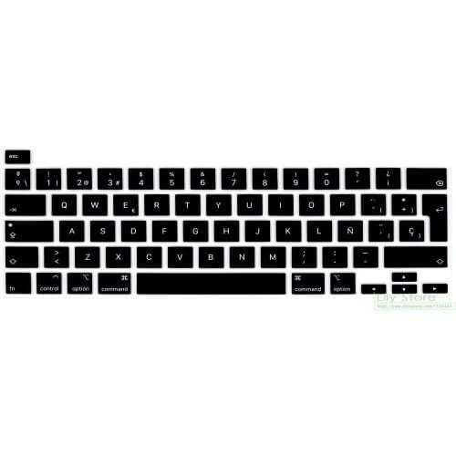 Spain Spanish language Keyboard cover Skin For MacBook Pro M1 13 inch 2020 A2289 A2251 A2338 2021 for MacBook Pro 16" A2141