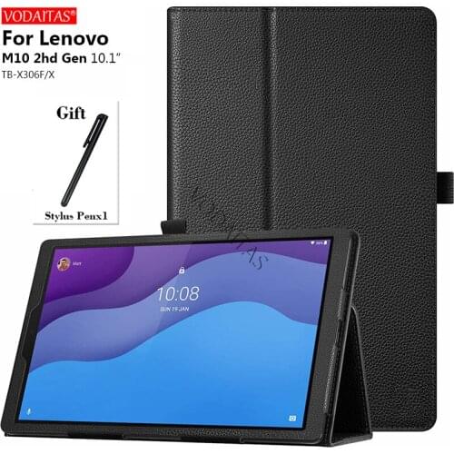 Tablet Case 2020 for Lenovo Tab M10 HD 2nd Gen (TB-X306X) /Smart Tab M10 HD 2nd Gen (TB-X306F) 10.1" PU Leather Flip Stand Case