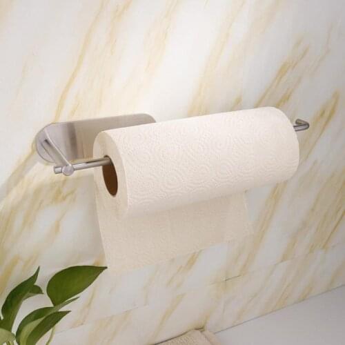 Kitchen Paper Roll Holder Towel Hanger Rack Bar Cabinet Rag Hanging Holder Tissue Organizer Shelf Toilet Bathroom Home Tools