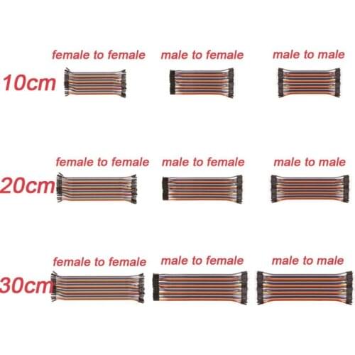 Dupont Line 10cm/20CM/30CM Male to Male+Female to Male + Female to Female Jumper Wire Dupont Cable for arduino DIY KIT