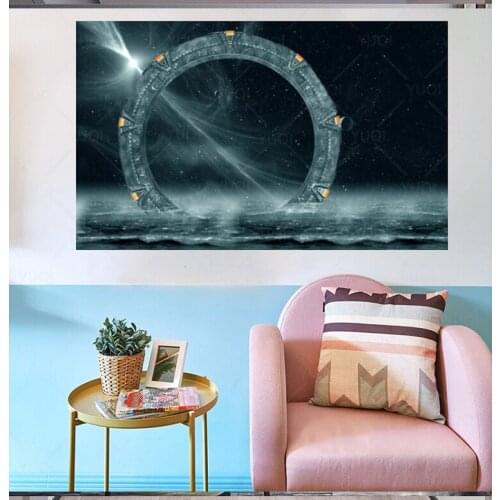Stargate in the Ocean Art Film Print Poster Home Wall Decor