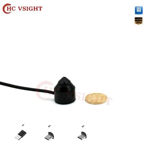 1.0MP 1080P HD Mini USB Camera Pinhole Lens OTG Android Mini USB Security Camera for ATM Machine