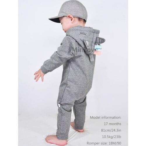 ModaIOO Baby Unicorns Romper, Jumpsuits Hoodie Zip Outfit, One Piece Playwears for Toddler Girls Boys