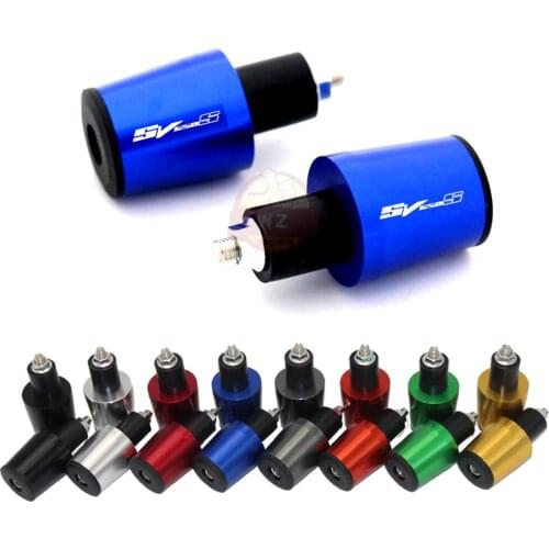 Motorcycle Accessories CNC Aluminum 7/8 '' 22 MM Handlebar Bar Cap End Caps for SUZUKI SV650 / S SV 650 S 1999-2009