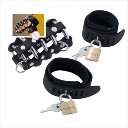 Male Erotic Sexy Lingerie Adjustable Leather Penis Straps Rings Belt Panties with Cock Ring Chastity Device for Gay Male Briefs