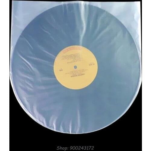 50Pcs 12" Clear Vinyl Record Protecter LP Record Plastic Bags Anti-static Record Sleeves N14 20 Dropship