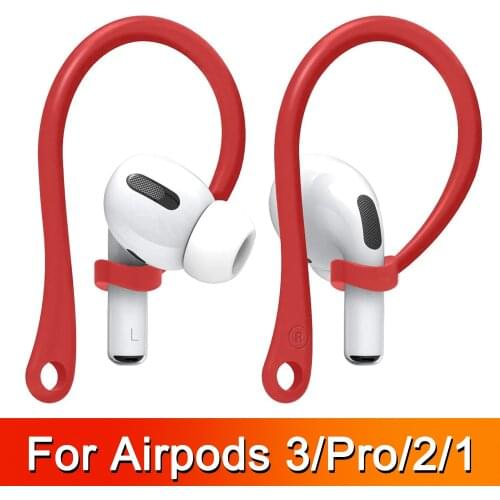 Sports Silicone Ear Hooks for Apple AirPods pro Accessories Anti-fall Bluetooth Earphone for airpod 2 3 Holder for Airpods 3 2 1
