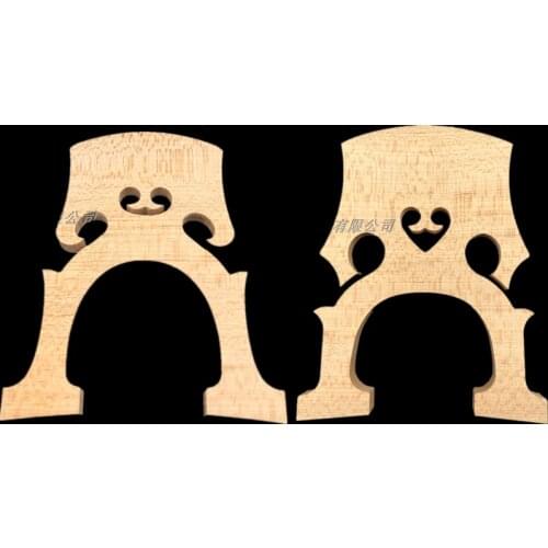 Cello part,15pcs Good maple cello bridges 4/4 laser preci #6528