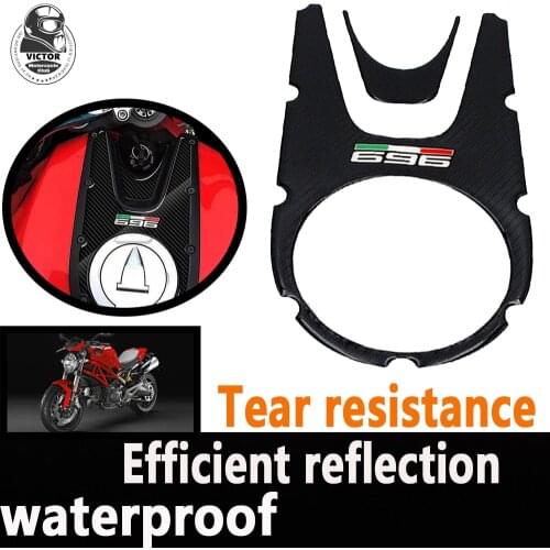 For Ducati MONSTER 696 2007 2008 -2015 Carbon Fiber Appearance 3D Motorcycle Fuel Tank Gasket Fuel Tank Cover Protection box